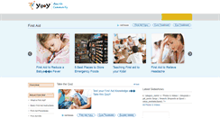 Desktop Screenshot of firstaid.ygoy.com