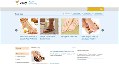 Desktop Screenshot of footcare.ygoy.com