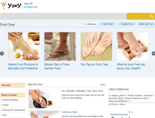 Tablet Screenshot of footcare.ygoy.com